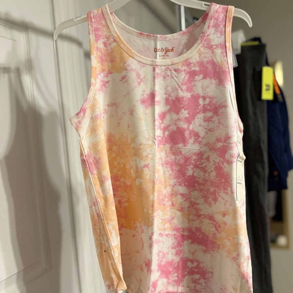 Cat & Jack kids 'Pink and Orange Tie-Dye Tank Top Size 10/12
NWT - Picture 2 of 8